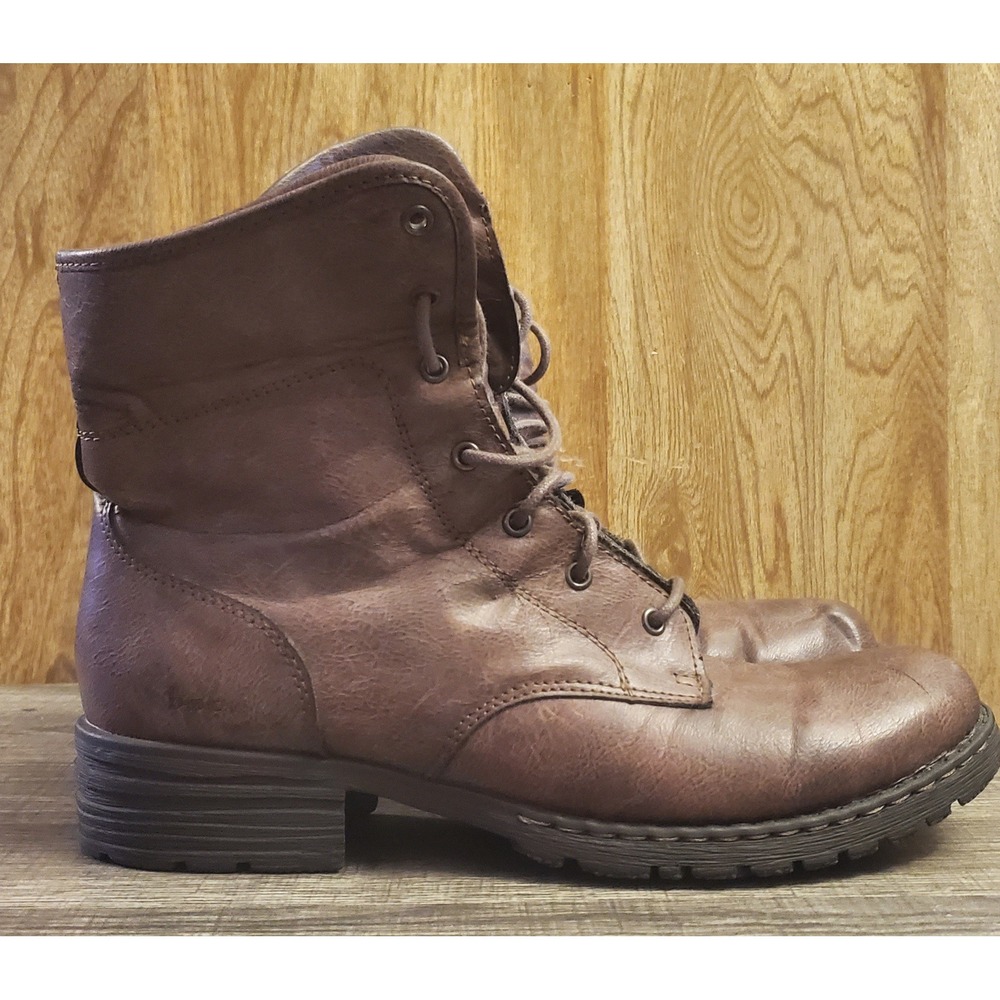 BOC Saturn Plaid Fold Over‎ Boots Women's Size 11 Brown
